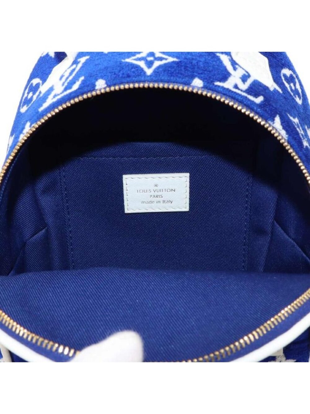 Louis Vuitton LV Match Monogram Jacquard Velvet Palm Spring Backpack Mini - Picture 7 of 9